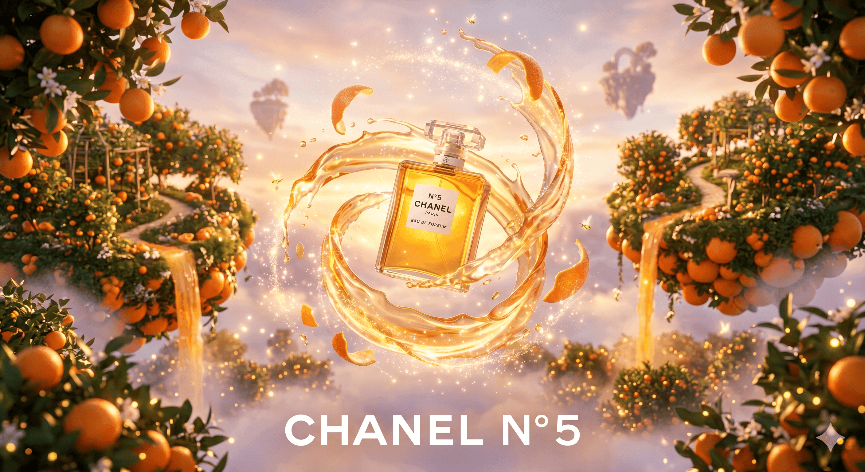 CHANEL N°5 luxury poster, SeedDream 4.5