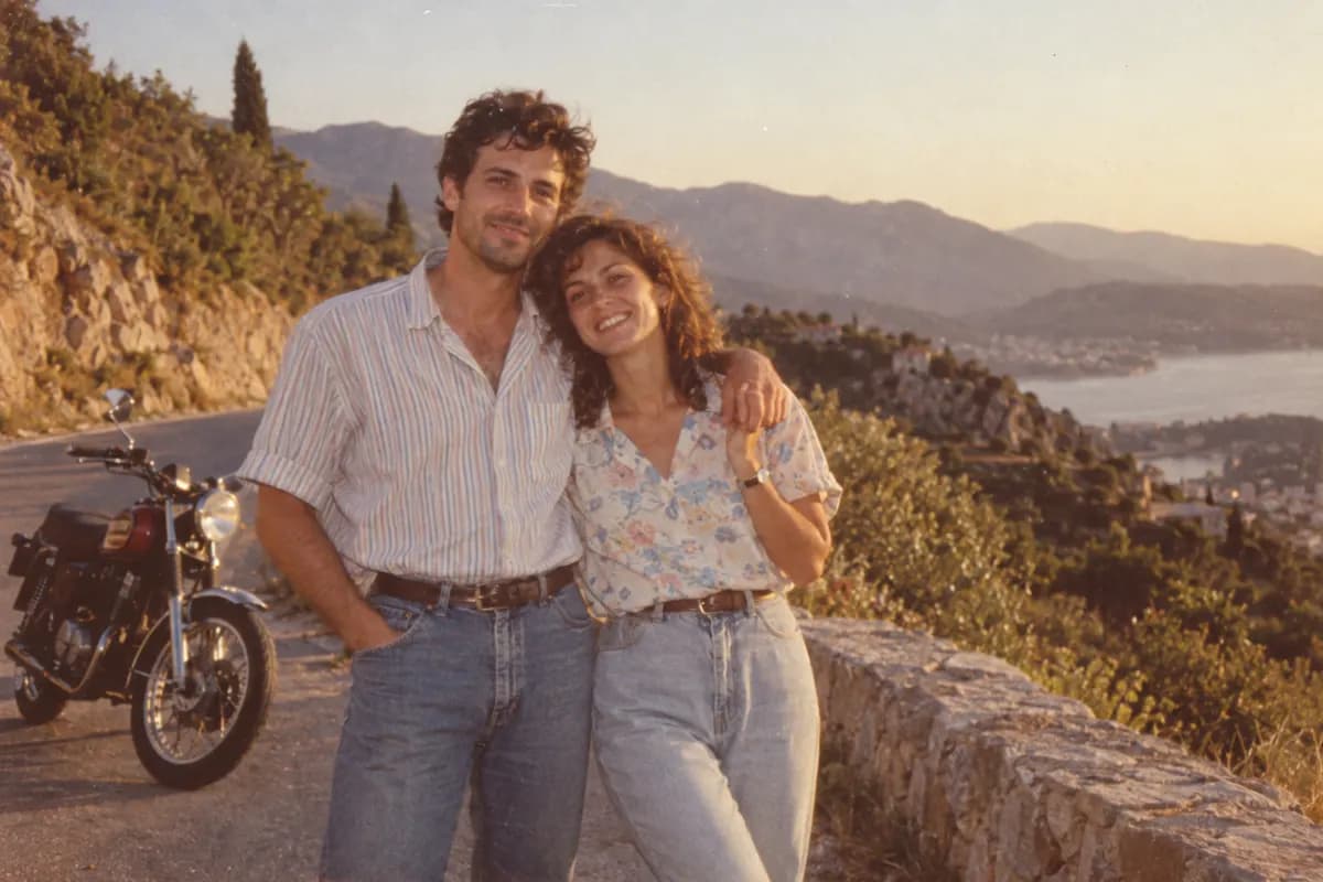 1980s holiday snapshot — AI-generated style example